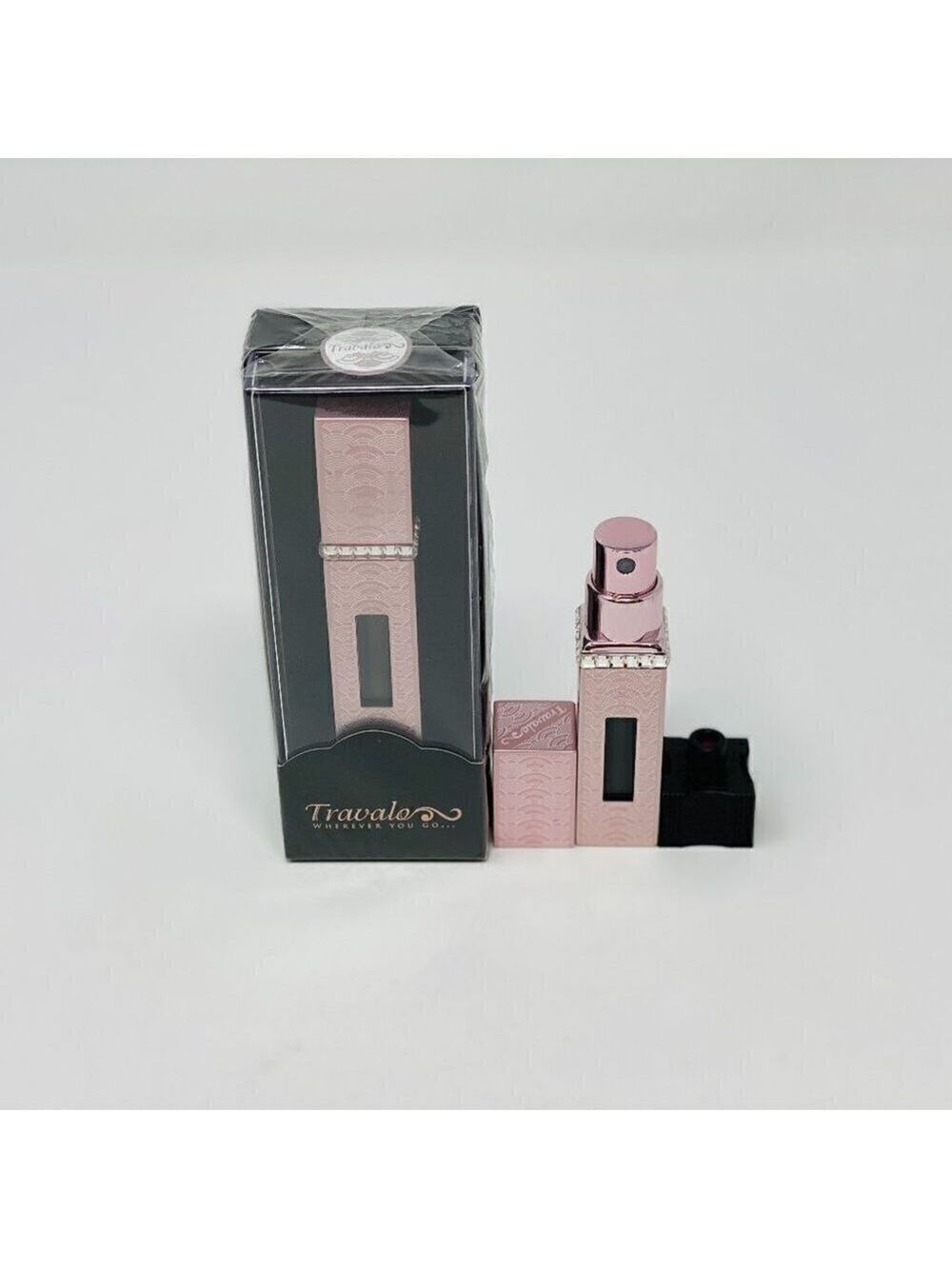 Travalo spray fragrance atomizer  w/ Swarovski crystals 5.0ml TSA Approved